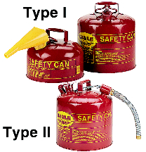 CAN SAFETY METAL 5 GALLON TYPE 2 UL/FM RED - Cans